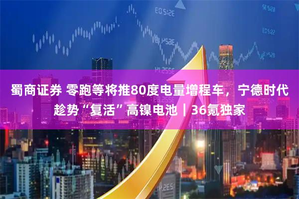蜀商证券 零跑等将推80度电量增程车，宁德时代趁势“复活”高镍电池｜36氪独家